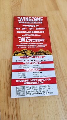 Menu photo 1 Wing Zone Hot Chicken & Wings Edwardsville, IL Menu photo 1 Wing Zone Hot Chicken & Wings Edwardsville, IL