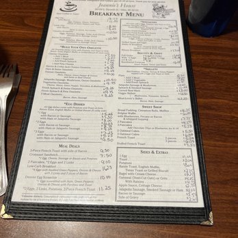 Jeannie's House Diner - breakfast menu - Breakfast & Brunch Near Me - South Bend, Indiana Jeannie's House Diner - breakfast menu - Breakfast & Brunch Near Me - South Bend, Indiana
