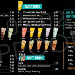 Kyo Ramen and Tea - Menu