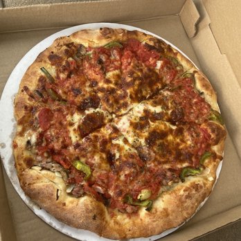 Santarpio's Pizza - The Works - Without Anchovies - Pizza Near Me - Boston, Massachusetts Santarpio's Pizza - The Works - Without Anchovies - Pizza Near Me - Boston, Massachusetts