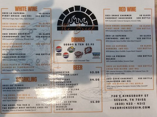 Menu photo 2 The Brick Seguin, TX