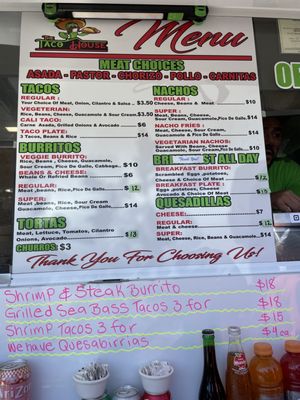 Menu photo 5 The Taco House Santa Cruz, CA