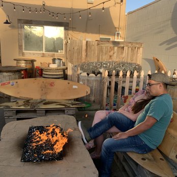 Eye on I - Outside fire pit and eating area - Pizza Near Me - Lompoc, California Eye on I - Outside fire pit and eating area - Pizza Near Me - Lompoc, California