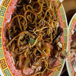 Dobe & Andy - Sautéed noodles (sorry! We forgot to take photos until halfway through)