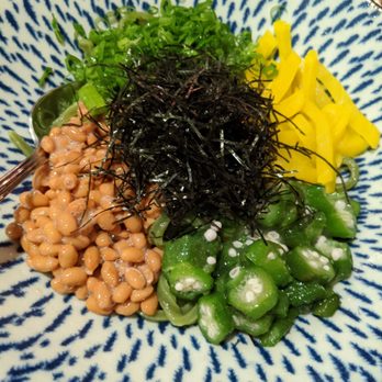 Zigu - Chilled Udon Noodle with Aloha Natto & Okra so delicious - Seafood Near Me - Honolulu, Hawaii Zigu - Chilled Udon Noodle with Aloha Natto & Okra so delicious - Seafood Near Me - Honolulu, Hawaii