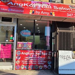 Exterior outside entrance of Angkor Nail Salon - Store front - The Bronx, New York Exterior outside entrance of Angkor Nail Salon - Store front - The Bronx, New York