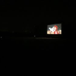 The Globe Drive-In Movie Theater - The screen