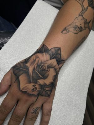 Hand Tattoos - Here you can find a mix of hand tattoos from the artists at the studio. Our artist have several years of experience tattooing and have banded together to create Ancient Remedy Tattoo.

We offer same day appointments depending on availability.