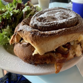 The Bread & Board - Cinnamon roll breakfast sandwich - Sandwiches Near Me - Jacksonville, Florida The Bread & Board - Cinnamon roll breakfast sandwich - Sandwiches Near Me - Jacksonville, Florida
