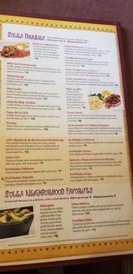 Menu photo 1 Solea Mexican Grill Neenah, WI Menu photo 1 Solea Mexican Grill Neenah, WI