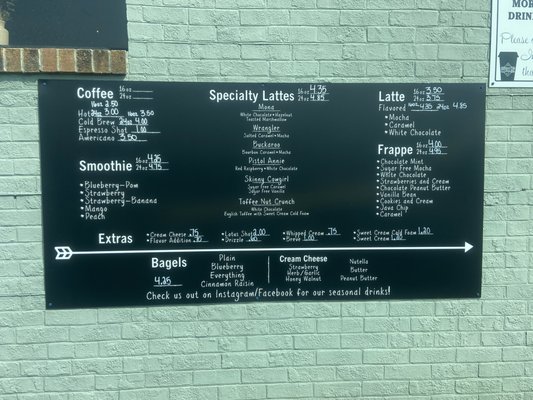Menu photo 2 Giddy-Up Coffeehouse -  Washington Washington, NC