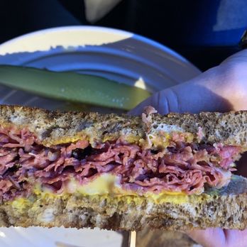 Spade And Spatula - Pastrami sandwich- perfect ratio of pastrami, cheese, mustard and bread. Very solid. - Gastropubs Near Me - Blue Jay, California Spade And Spatula - Pastrami sandwich- perfect ratio of pastrami, cheese, mustard and bread. Very solid. - Gastropubs Near Me - Blue Jay, California