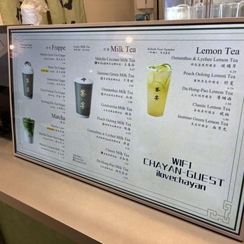 Chayan - Menu (Apr 2026) - Bubble Tea Near Me - Rowland Heights, California