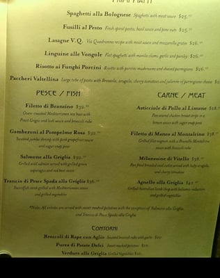 Photo of Via Quadronno - New York, NY, US. Primi Piatti