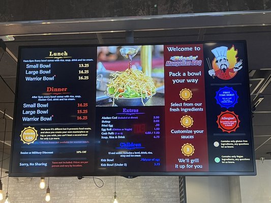 Menu photo 5 Blazin' Mongolian BBQ Scottsdale, AZ