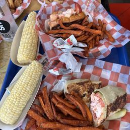 Lobster wraps. I highly recommend the corn.