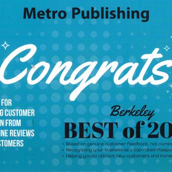 Metro Publishing - Printing Services Near Me - Berkeley, California Metro Publishing - Printing Services Near Me - Berkeley, California