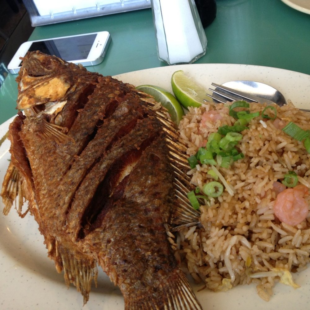 Golden Seafood Restaurant - Whole Fried Mojarra - Seafood Near Me - Houston, Texas