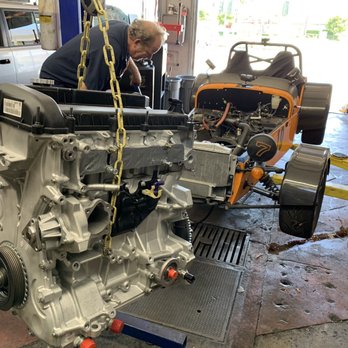 Shell - Tustin - Rebuilt engine going back in - Auto Repair Near Me - Tustin, California