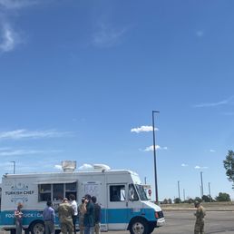 Turkish chef food truck in action, the line is long for a reason, but it goes fast!