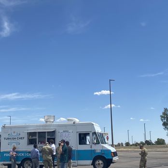 Turkish Chef on Wheels - Turkish chef food truck in action, the line is long for a reason, but it goes fast! - Food Trucks Near Me