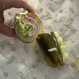 Pickle sandwich when I opened it.