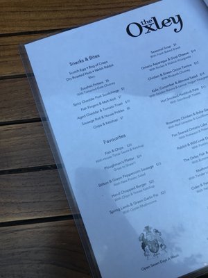 Menu photo 6 The Oxley Toronto, ON