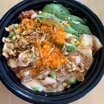 Photo of Bimi Poke - San Francisco, CA, United States. Spicy tuna and salmon bowl
