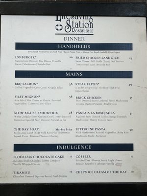 Menu photo 5 Lifesaving Station Duck, NC