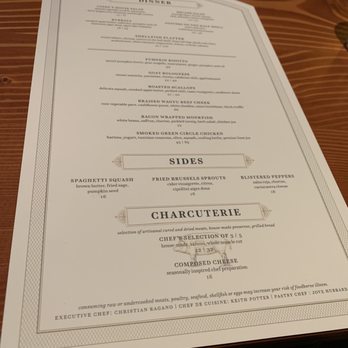 Cindy's Rooftop - Menu at the time I ate there (it changes quite often) - New American Near Me - Chicago, Illinois Cindy's Rooftop - Menu at the time I ate there (it changes quite often) - New American Near Me - Chicago, Illinois