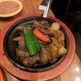 Steak fajita platter