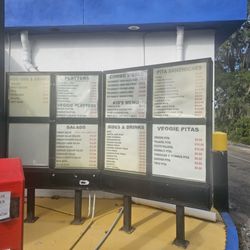 Pitaria - Outside menu