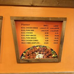Hogs On the Hill - Menu