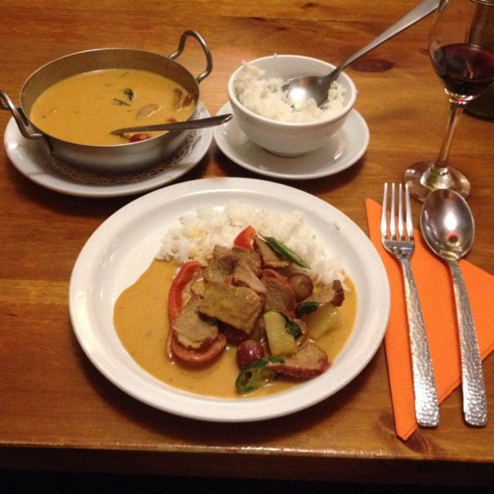 Out 4 Thai - Red Duck Curry, coconut rice - Thai Near Me - Cheltenham, VIC Out 4 Thai - Red Duck Curry, coconut rice - Thai Near Me - Cheltenham, VIC