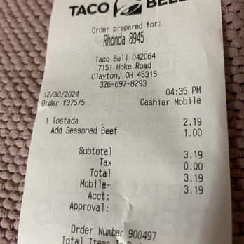 Taco Bell - Tacos Near Me - Clayton, Ohio Taco Bell - Tacos Near Me - Clayton, Ohio