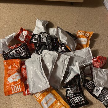 Taco Bell - a pile of taco bell packages - Fast Food Near Me - Oak Park Heights, Minnesota Taco Bell - a pile of taco bell packages - Fast Food Near Me - Oak Park Heights, Minnesota