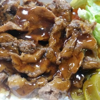 Don's BBQ - a plate of meat and vegetables - Salad Near Me - Wilmington, California
