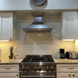 Quality Builders General Construction - New kitchen with custom cabinets & quartz counter tops