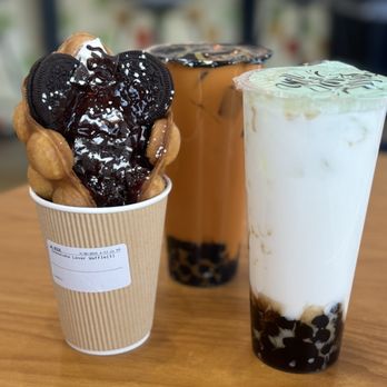 Sweet Peak - Chocolate Lover Bubble Waffle, Thai Tea Milk Tea, & Coconut Milk Tea - Bubble Tea Near Me - Colorado Springs, Colorado Sweet Peak - Chocolate Lover Bubble Waffle, Thai Tea Milk Tea, & Coconut Milk Tea - Bubble Tea Near Me - Colorado Springs, Colorado