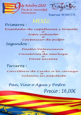 Menu photo 1 Tragantona Benidorm, A