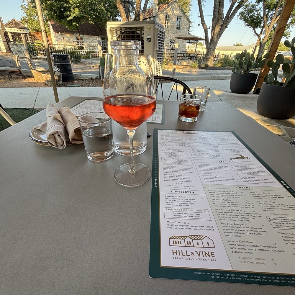 Hill & Vine - Beautiful view - Cocktail Bars Near Me - Fredericksburg, Texas