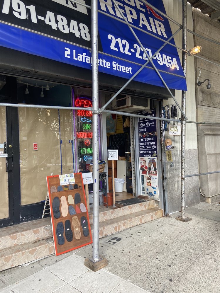 RAFAEL’S SHOE REPAIR 2 Lafayette St, New York, New York Shoe Repair