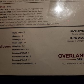 J. Alexander's Restaurant - Menu - American Near Me - Overland Park, Kansas J. Alexander's Restaurant - Menu - American Near Me - Overland Park, Kansas