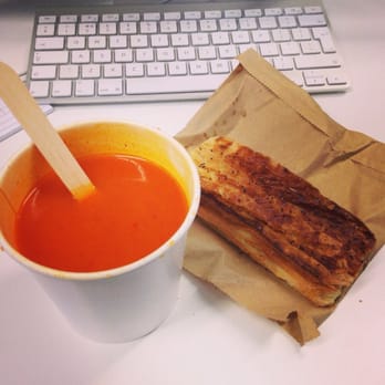 The Eight Foot Grocer - Red pepper soup and a handmade sausage roll. Yumm! - Delicatessen Near Me - Birmingham, XWM