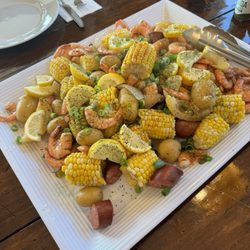 My Mike Cooks - His low country boil was fantastic!