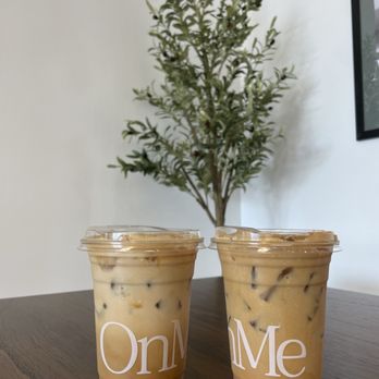 OnMe Cafe - Brown Sugar Shaken Espresso & Whipped Honey Latte - Coffee & Tea Near Me - Ontario, California