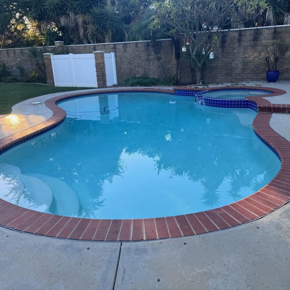 Timeless Pools - BEFORE: concrete, brick and plaster. - Pool & Hot Tub Service Near Me - Brea, California Timeless Pools - BEFORE: concrete, brick and plaster. - Pool & Hot Tub Service Near Me - Brea, California