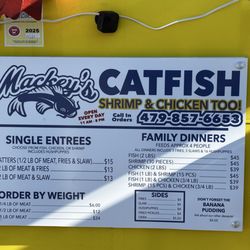 Mackey’s Catfish - Menu