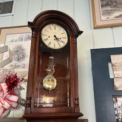 A beautiful grandfather clock (with a lovely chime)