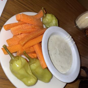 Lomeli's Italian Restaurant - Complimentary carrots - Italian Near Me - Gardena, California